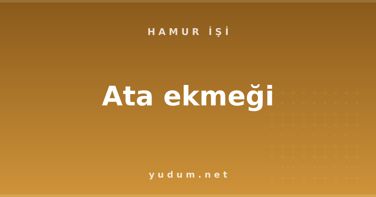 Ata ekmeği