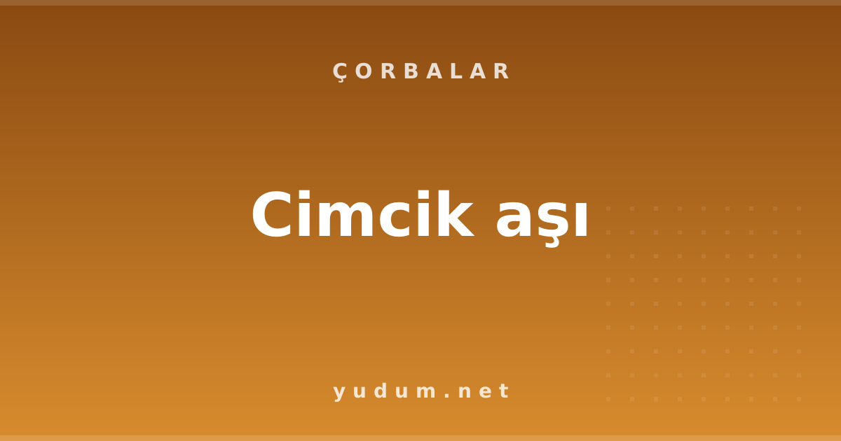Cimcik aşı