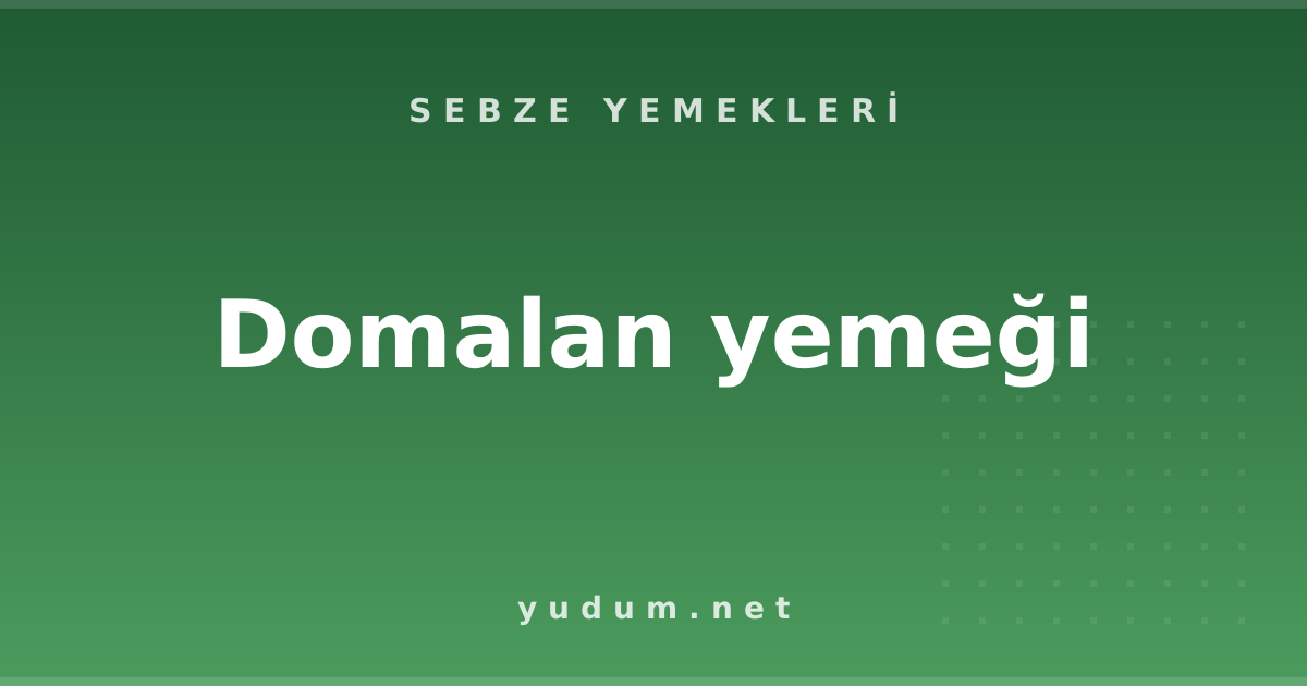 Domalan yemeği