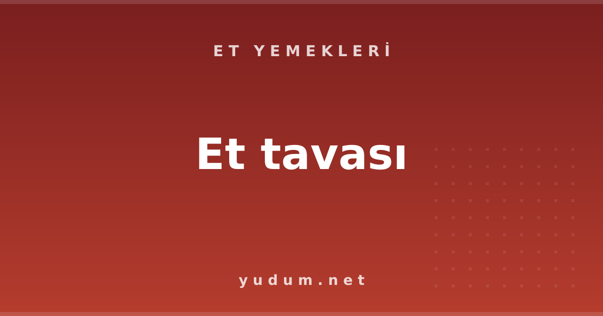 Et tavası