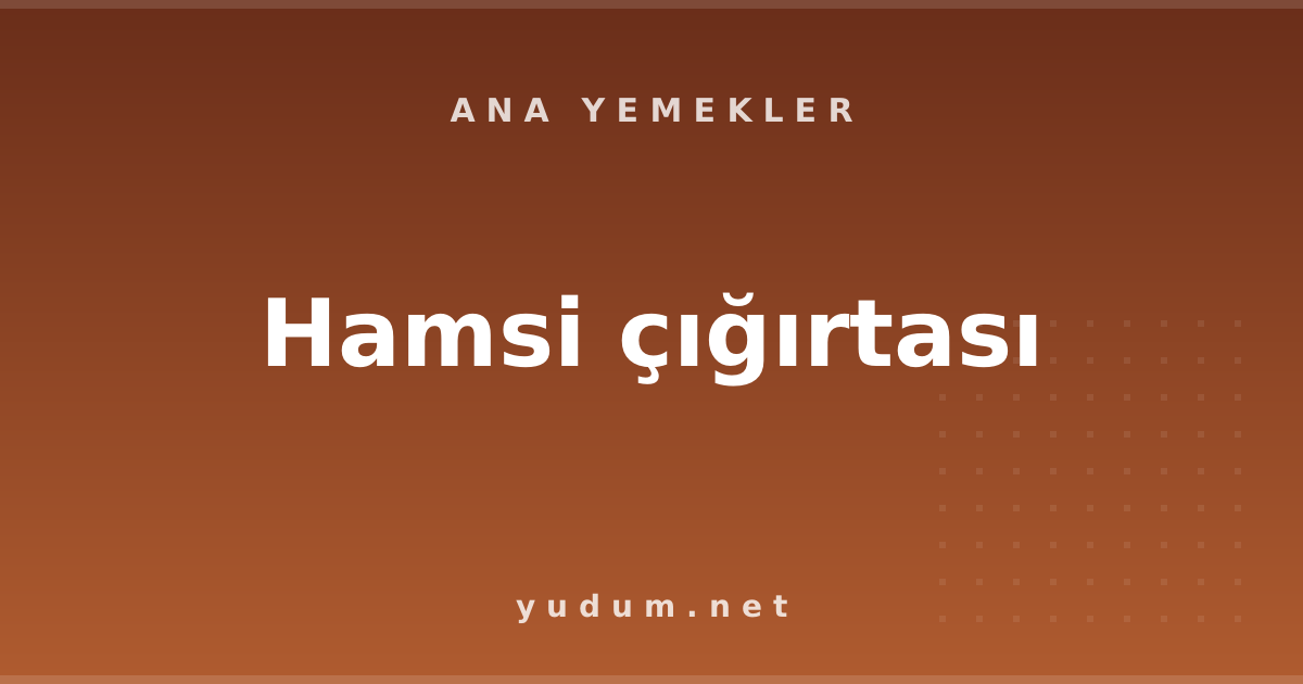 Hamsi çığırtası