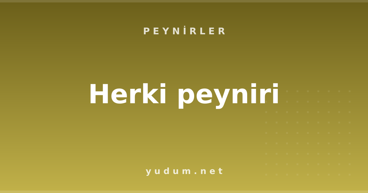 Herki peyniri