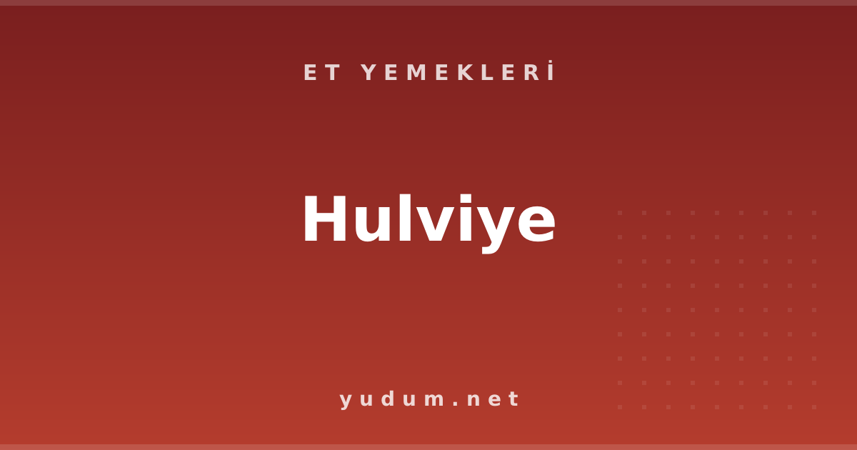 Hulviye