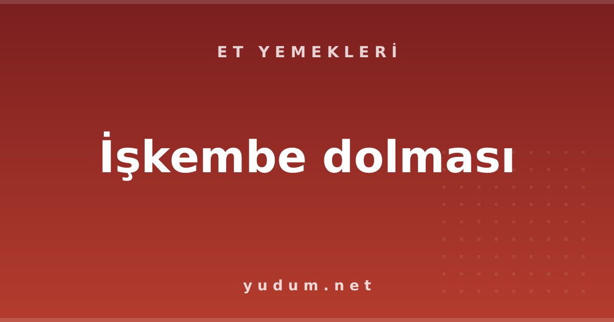 İşkembe dolması