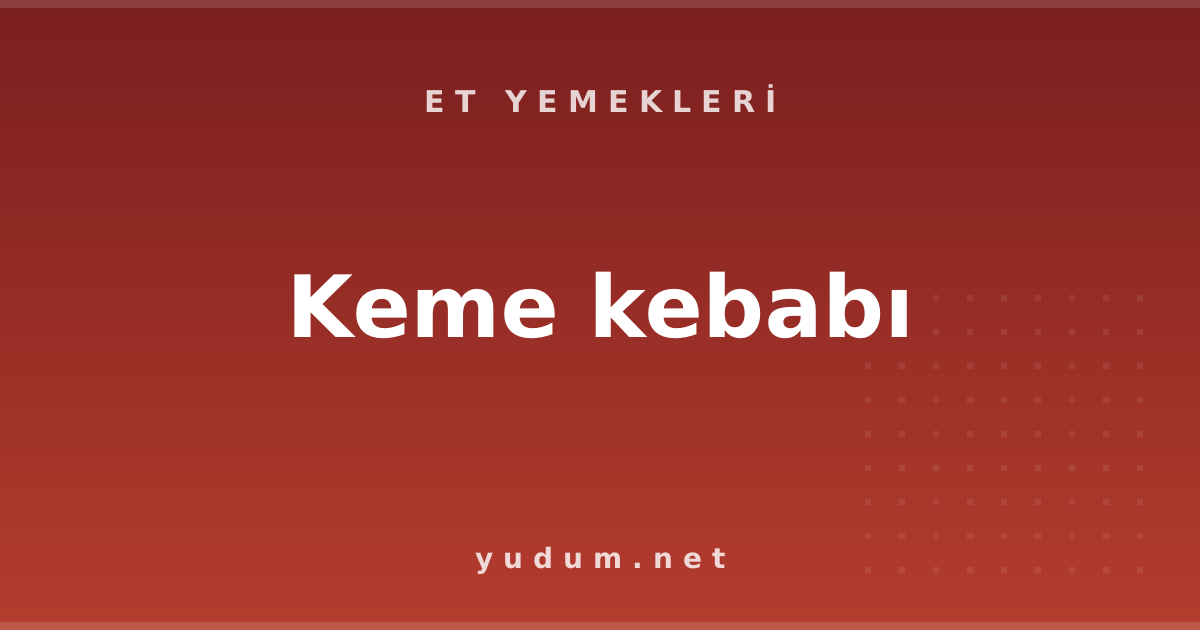 Keme kebabı