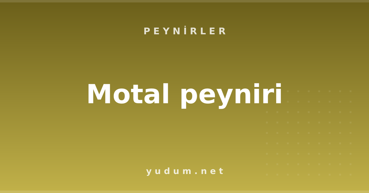 Motal peyniri