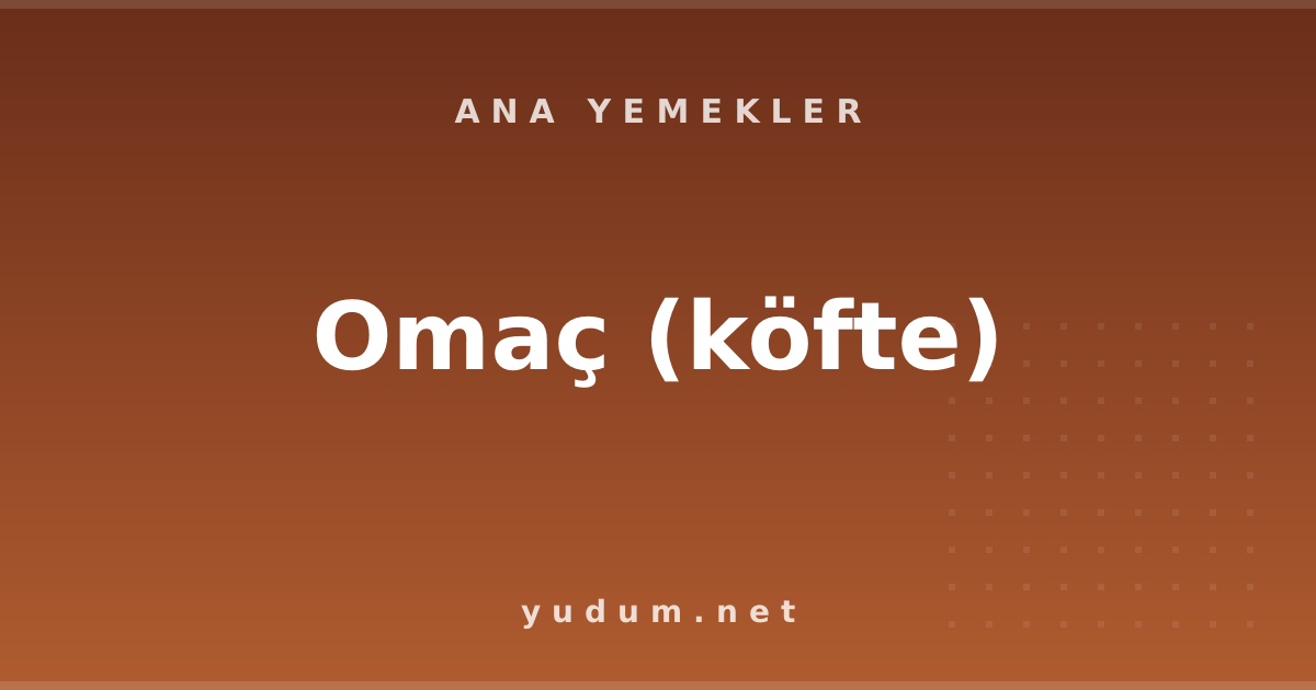 Omaç (köfte)