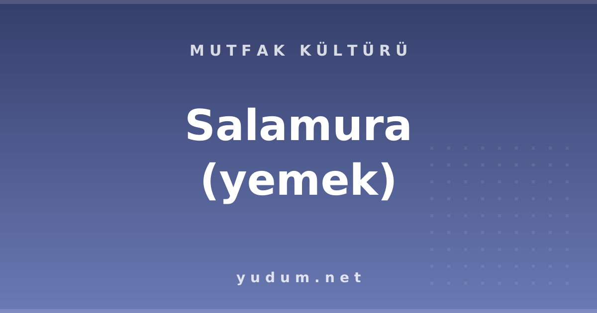 Salamura (yemek)