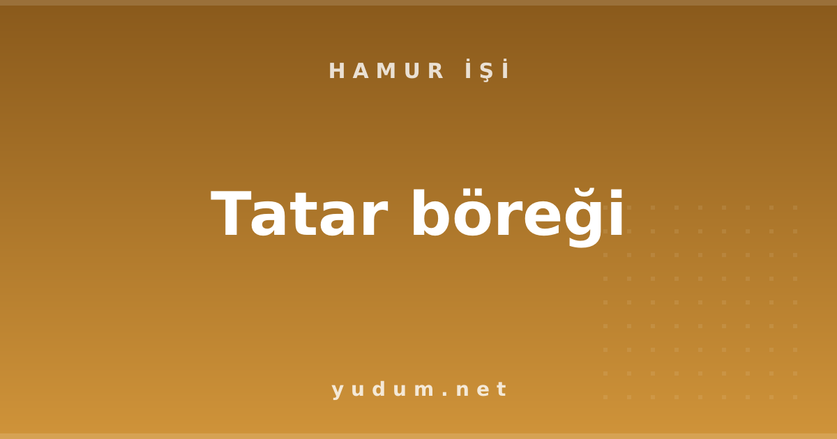 Tatar böreği