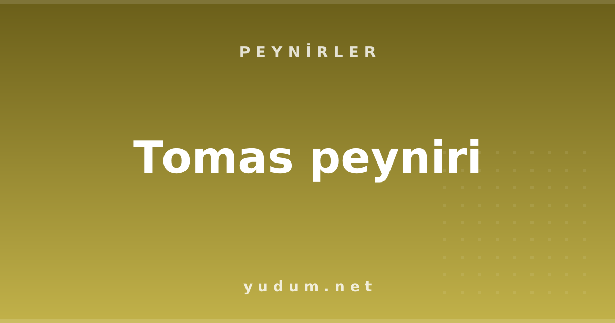 Tomas peyniri