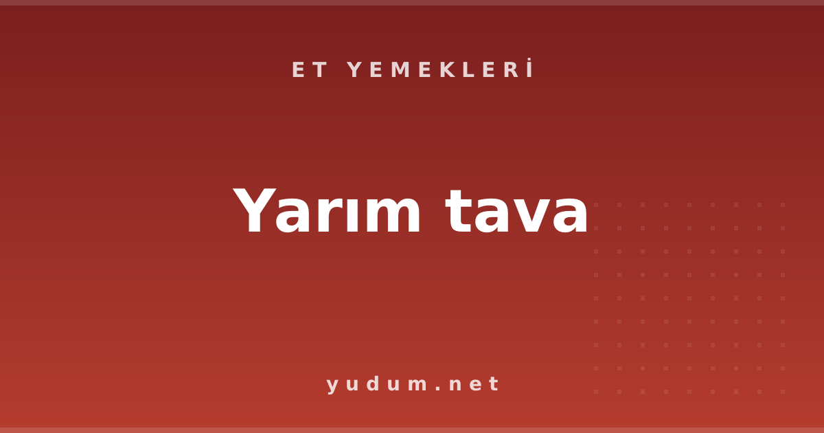 Yarım tava