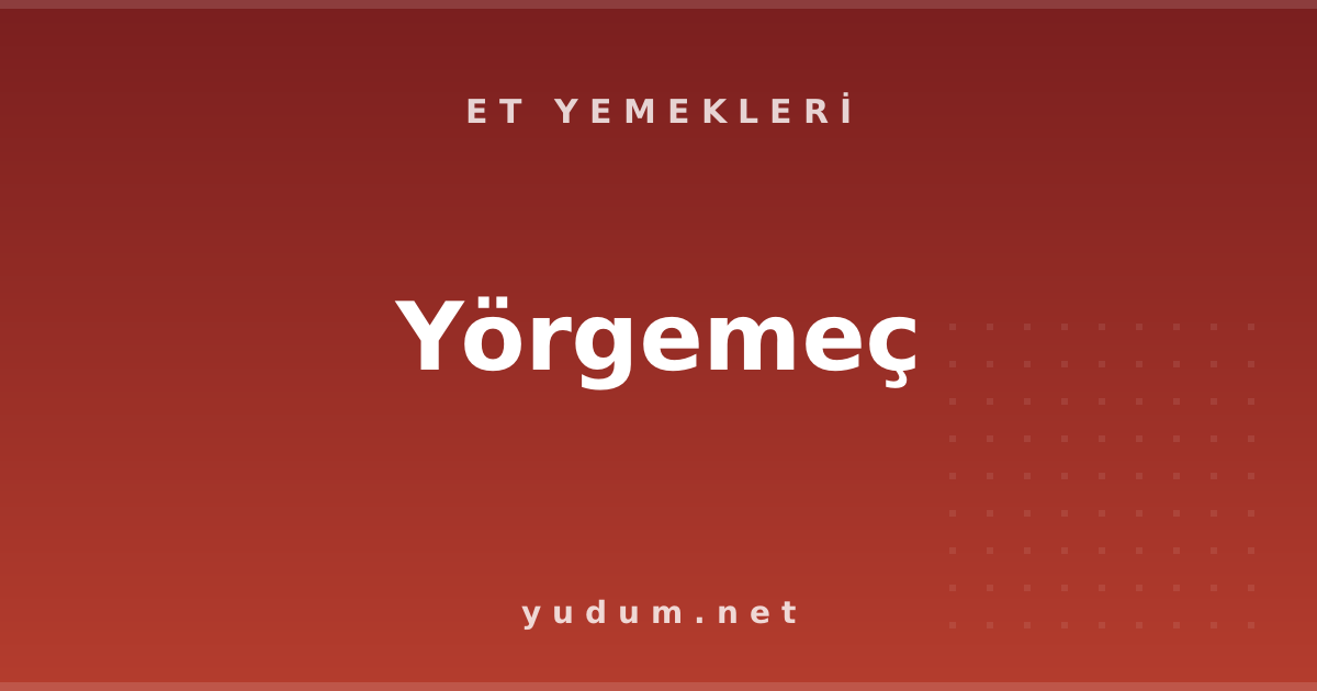 Yörgemeç