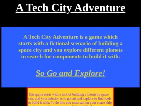 A Tech City Adventure