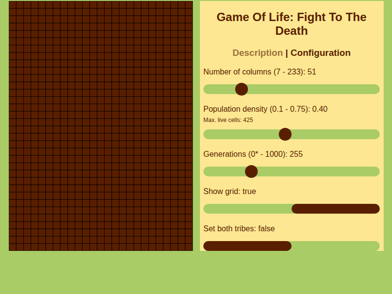 Game Of Life Fight To The Death