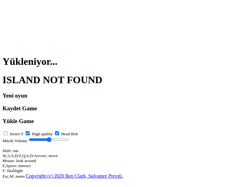 Island Not Found