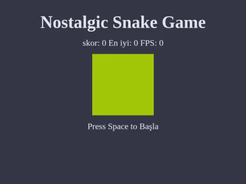 Nostalgic Snake Game
