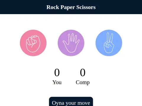 Stone Paper Game Web Game
