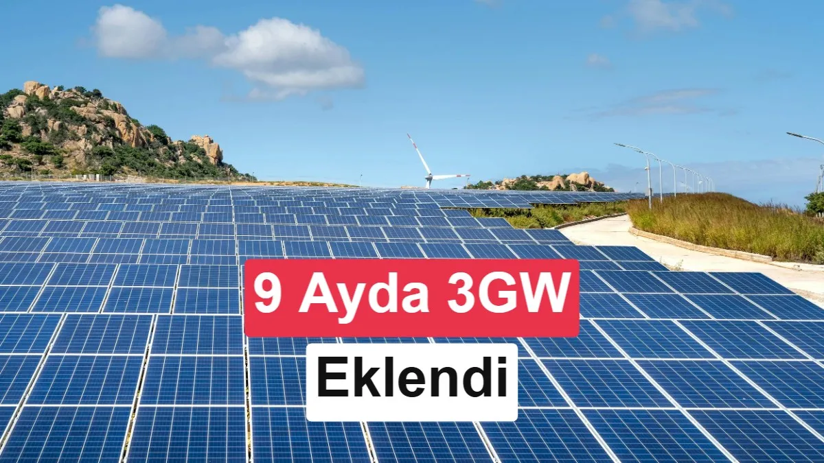 Türkiye'nin Güneş Enerjisi Kurulu Gücü 9 Ayda 3.113 MW Artarak %22,2'ye Ulaştı