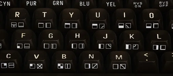 Commodore 64'ün tuş kapaklarındaki yazı artık herkesin kullanabileceği bir font