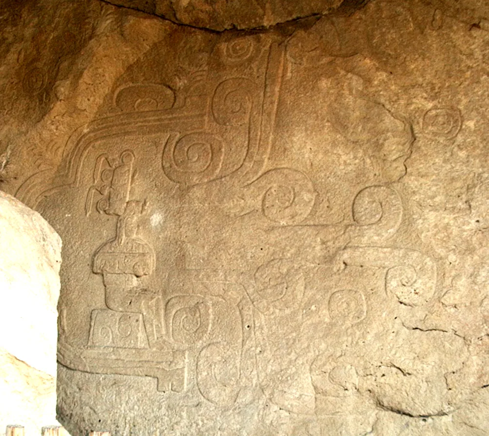 Chalcatzingo Anıt 1 kabartması