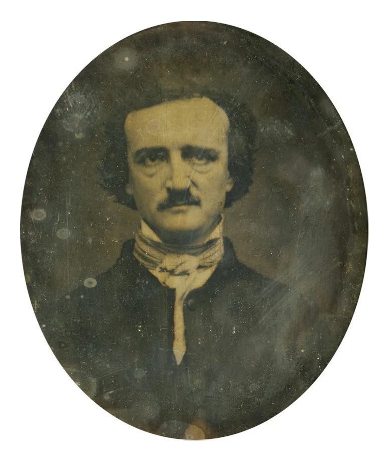 American Antiquarian Society'deki Ultima Thule kopyası; levha, Poe'nun el yazısıyla Whitman'a yazılmış bir zarfla birlikte korunuyor