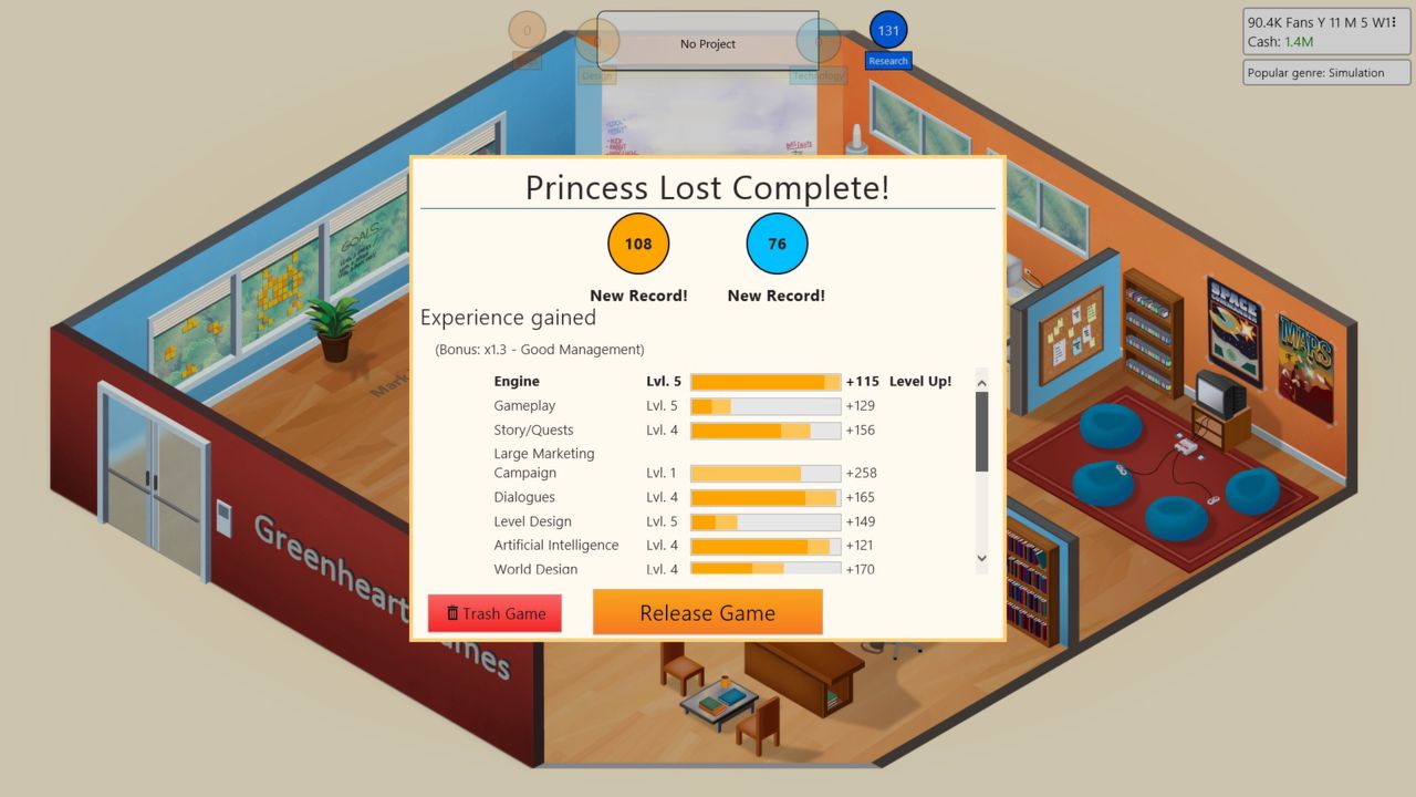 Game Dev Tycoon ekran görüntüsü 4