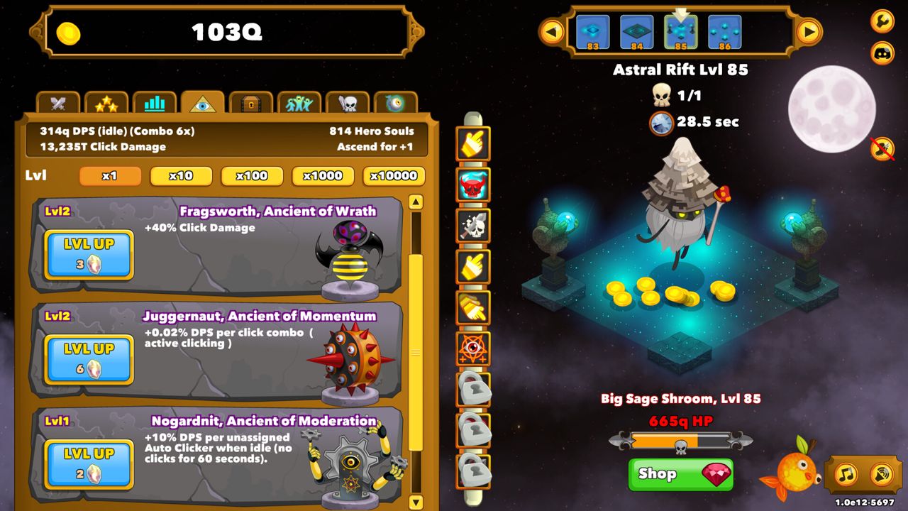 Clicker Heroes ekran görüntüsü 3