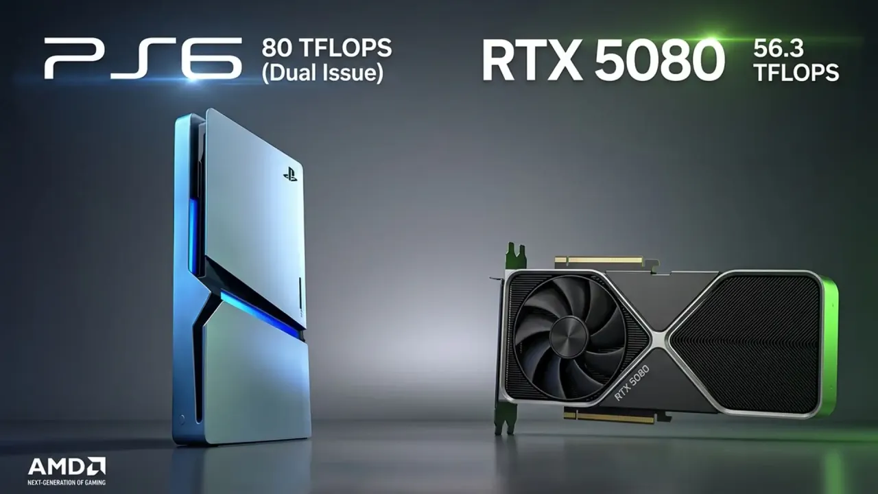 PlayStation 6’nın RDNA 5 GPU’su 80 TFLOPS’a ulaşabilir, RTX 5080’i geride bırakabilir