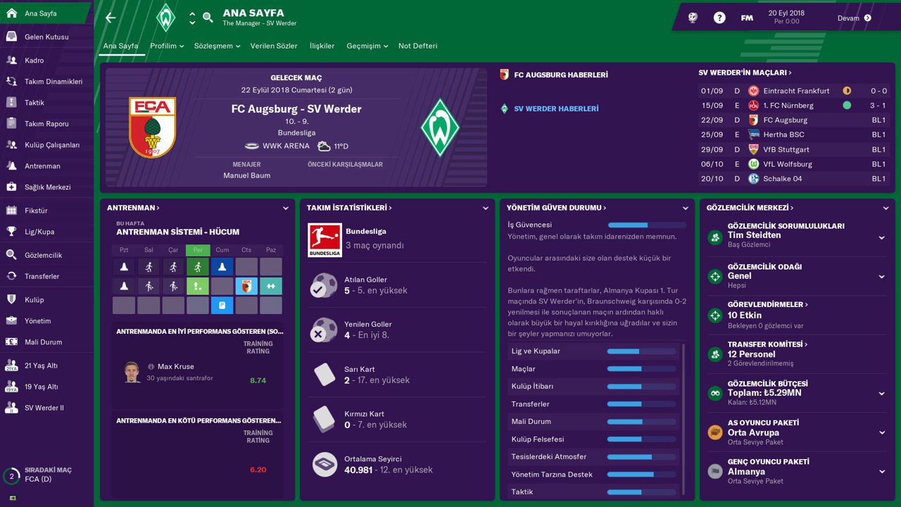 Football Manager 2019 ekran görüntüsü 6