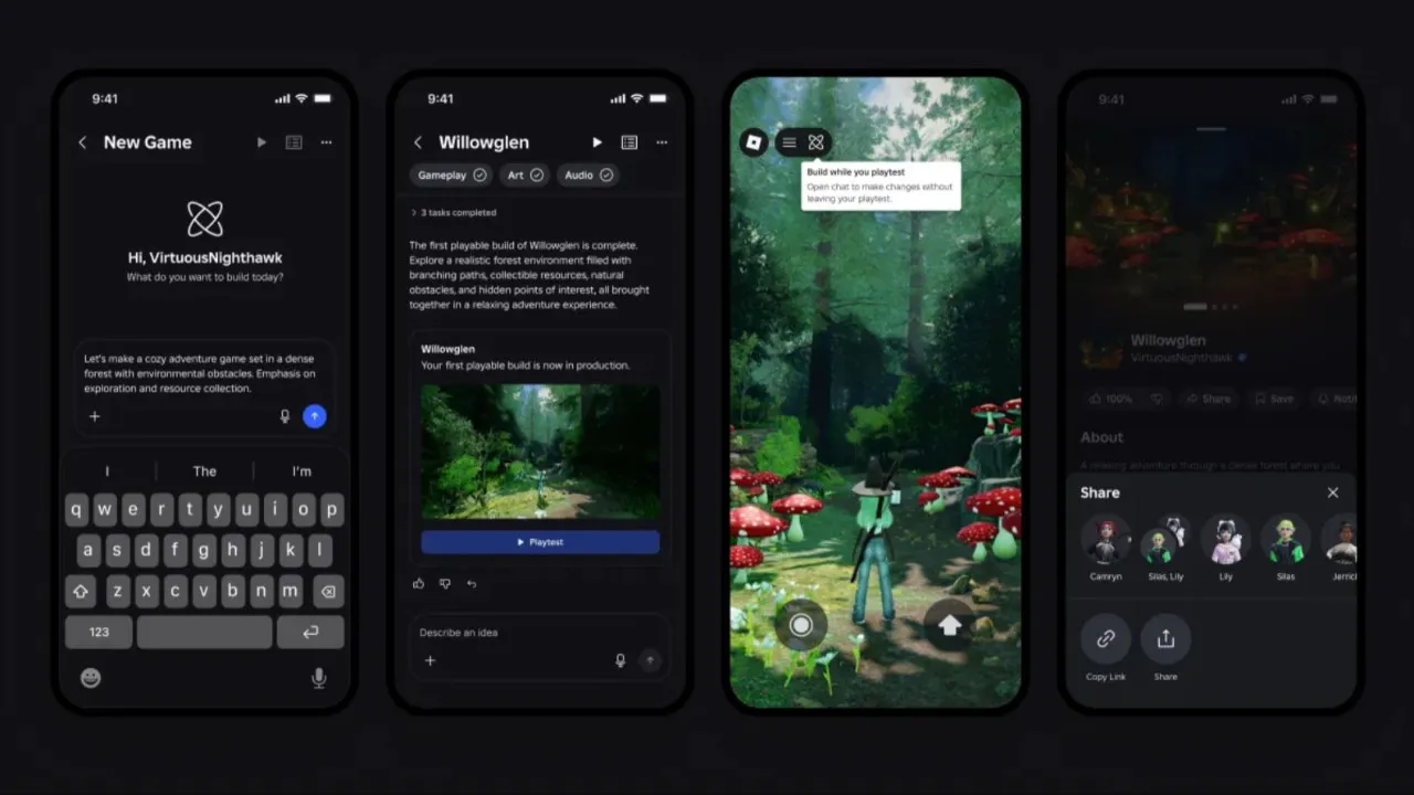 Roblox, Yapay Zeka Destekli Build Aracını Genişleterek Oyunları Platform Dışına Taşıyor