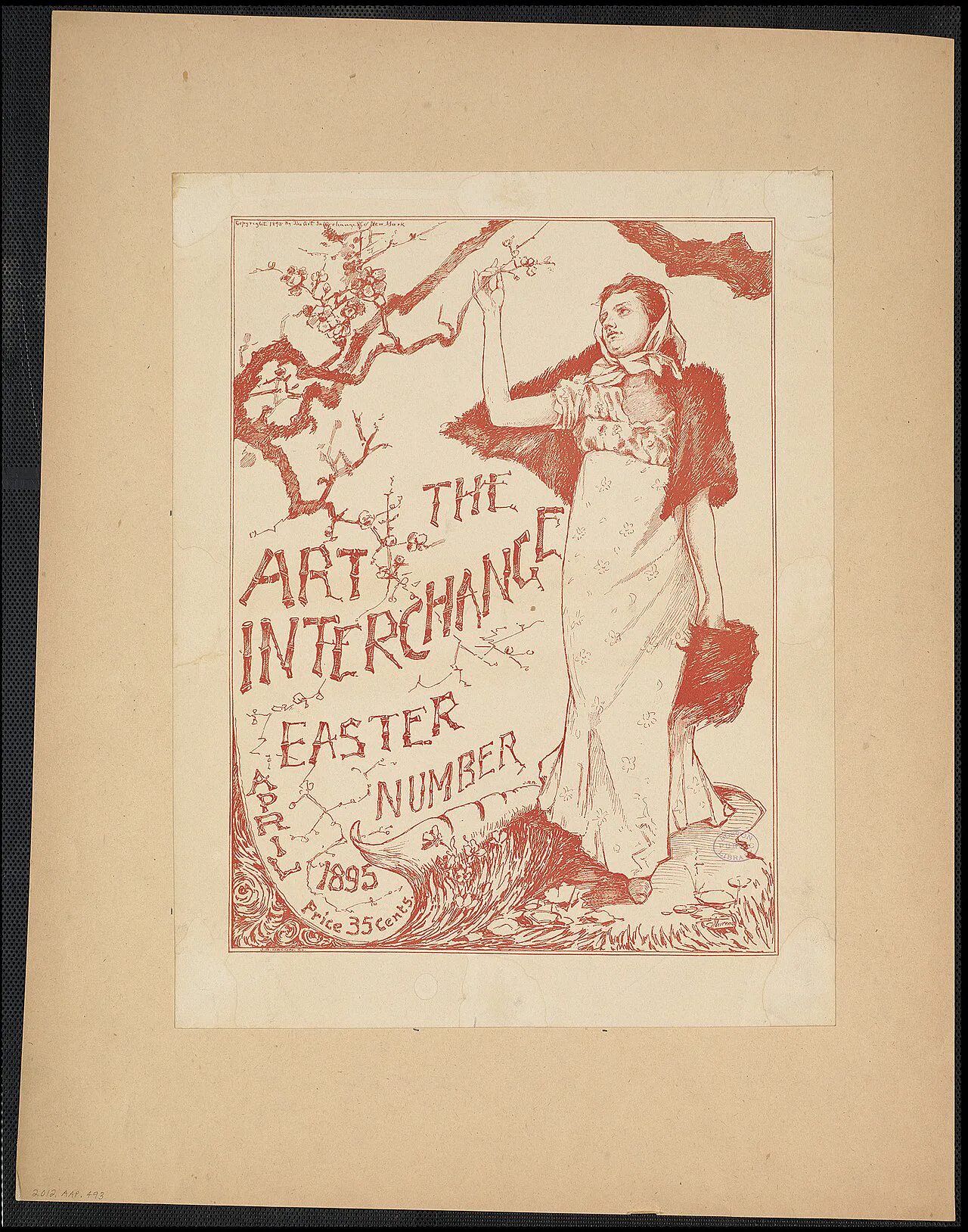The Art Interchange dergisinin Nisan 1895 tarihli Paskalya sayısının kapağı
