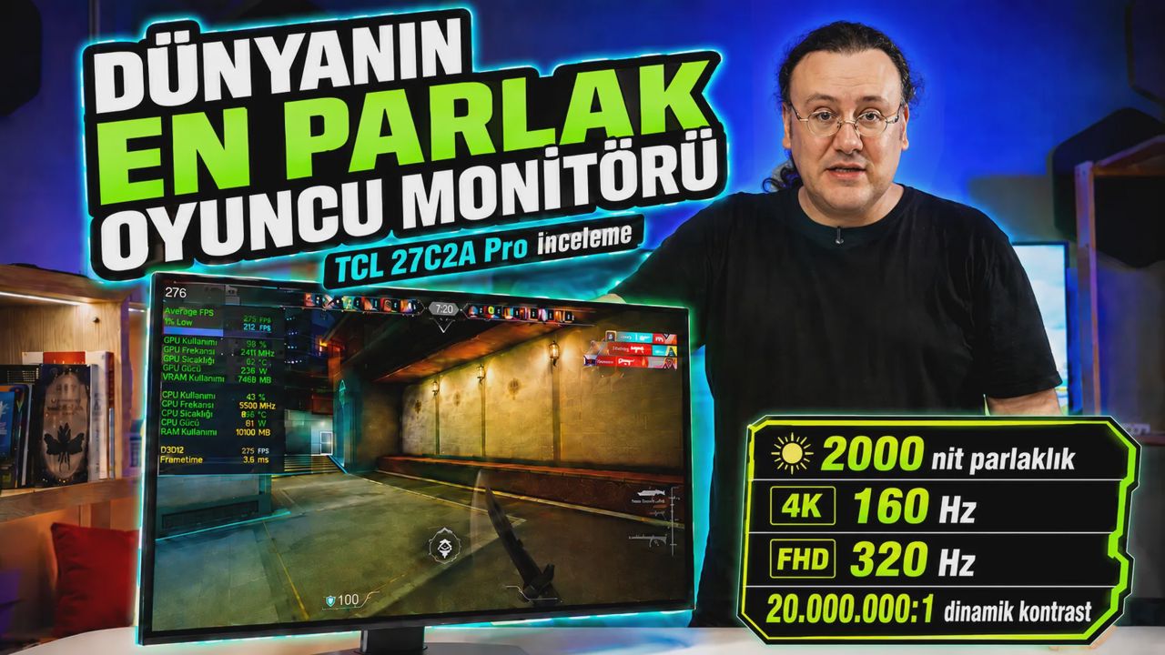 TCL 27C2A Pro: 2026'da Oyuncuların Gözdesi Olmaya Aday QD-Mini LED Monitör İncelemesi