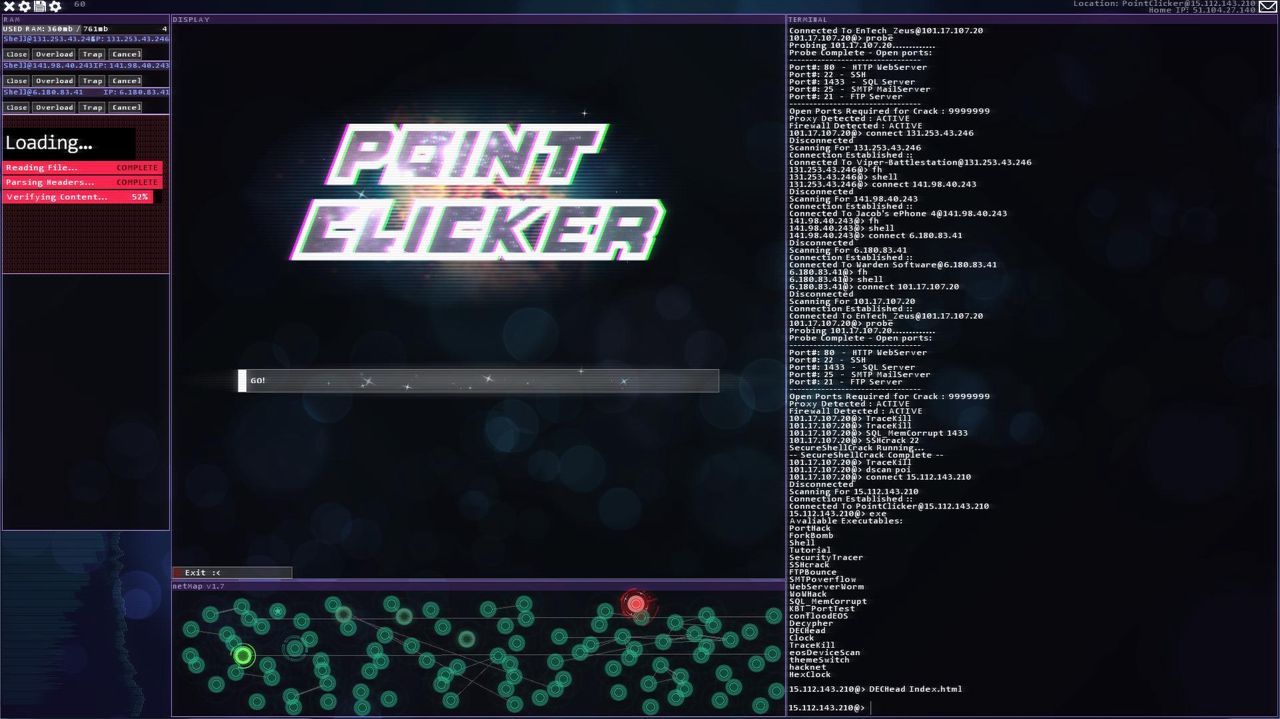 Hacknet ekran görüntüsü 1