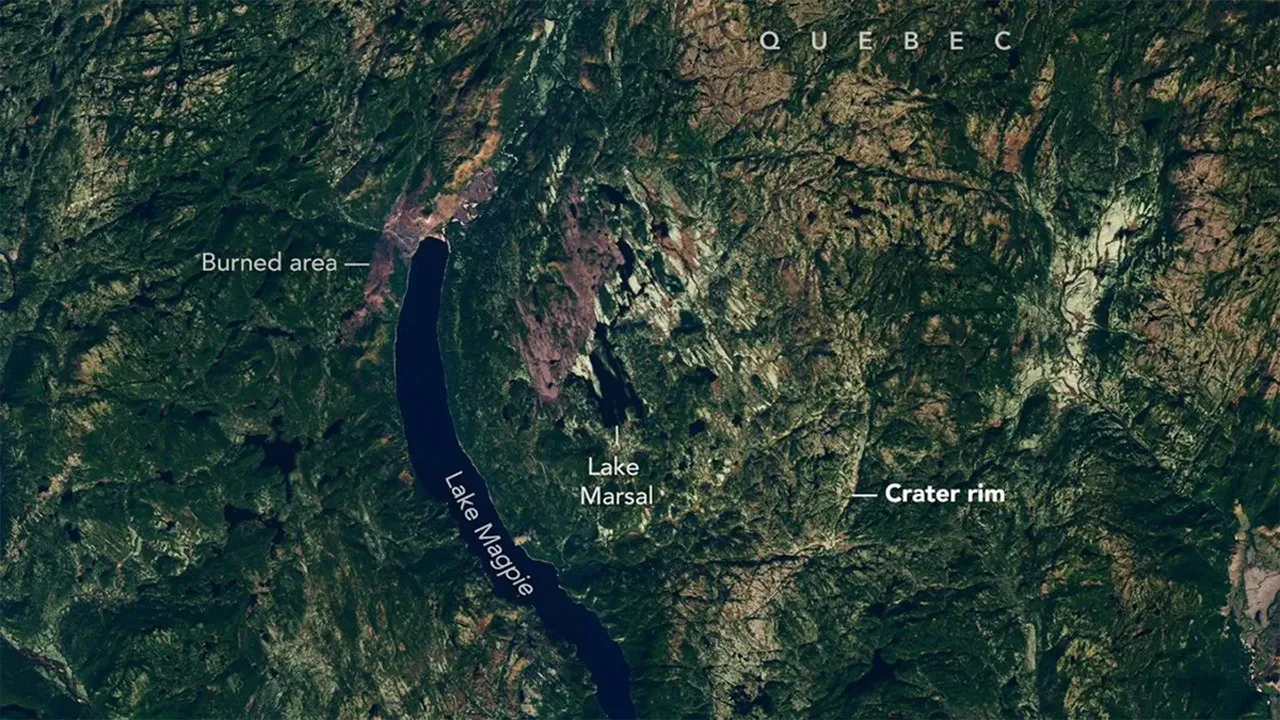 Google Maps’te Kamp Yeri Ararken 390 Milyon Yıllık Göktaşı Krateri Keşfedildi