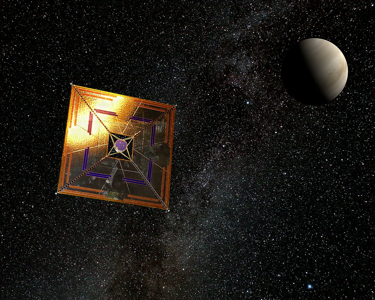 JAXA'nın 2010'da Venüs'e doğru yola çıkardığı IKAROS, 196 metrekarelik yelkeniyle bugüne dek uçan en büyük güneş yelkeni oldu
