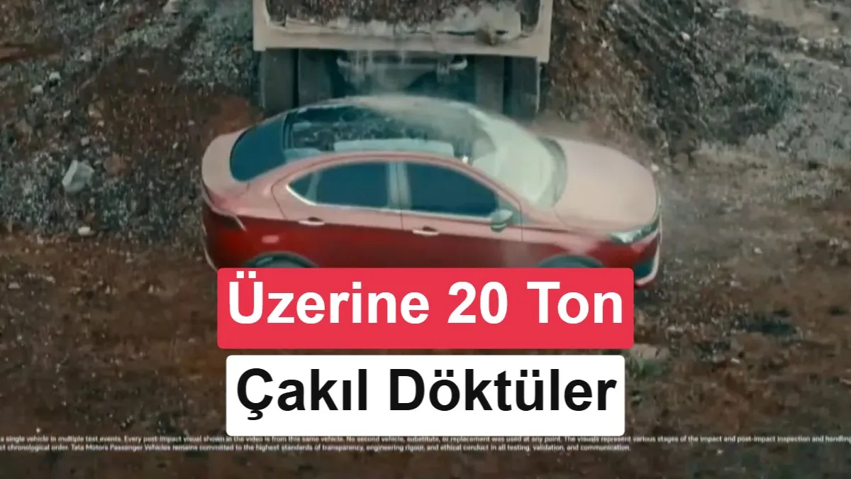 Tata Aeris, 20 ton çakille dayanıklılık testinden geçti: 5.500 dolarlık sedanın yapısal bütünlüğü kanıtlandı
