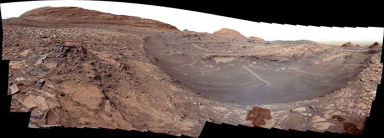 Gediz Vallis kanalında kükürt kristallerinin bulunduğu nokta