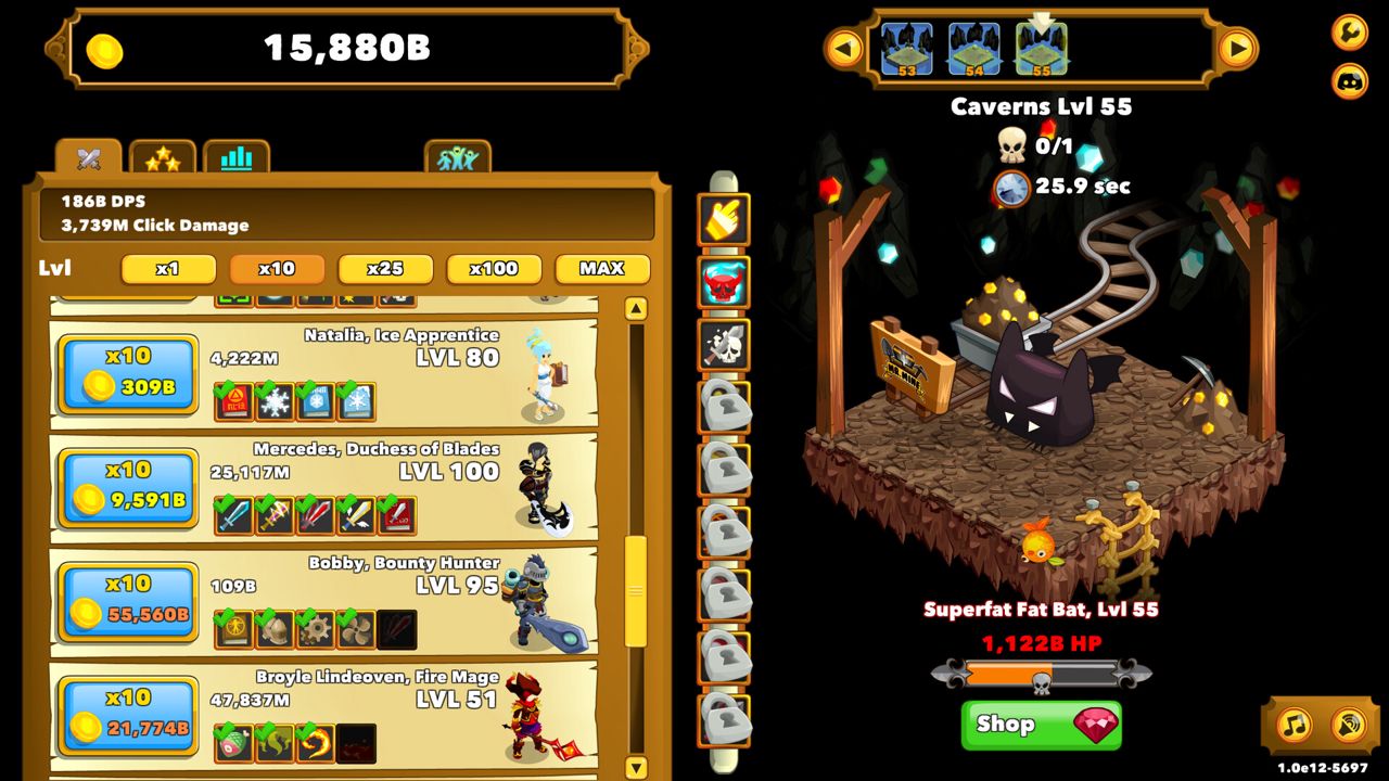 Clicker Heroes ekran görüntüsü 1