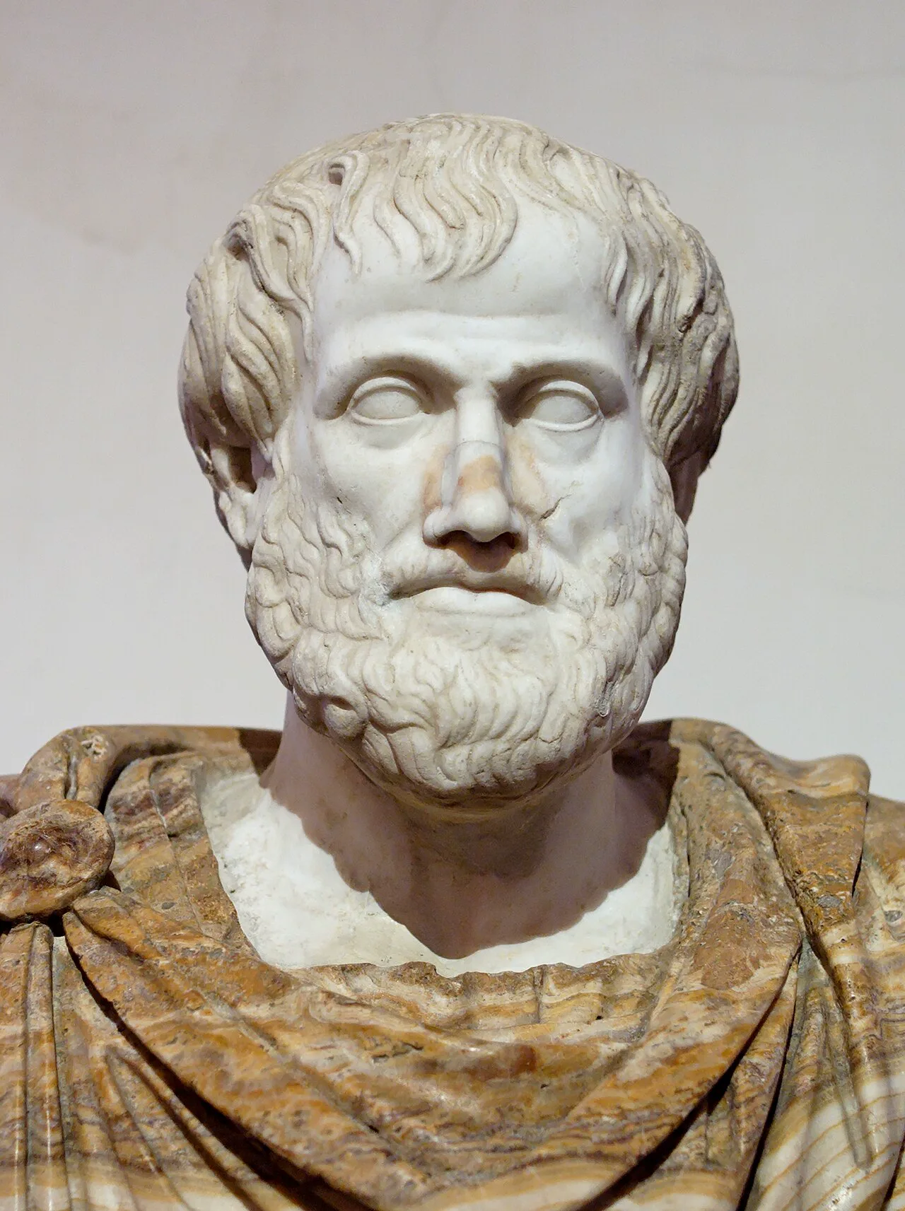 Aristoteles'in Roma dönemi mermer portresi, Roma'daki Palazzo Altemps'te sergileniyor