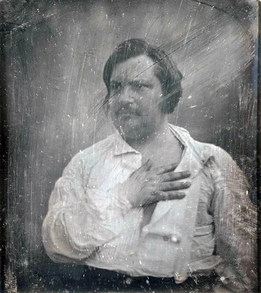 Honoré de Balzac, Louis-Auguste Bisson'un 1842'de çektiği dagerotipte