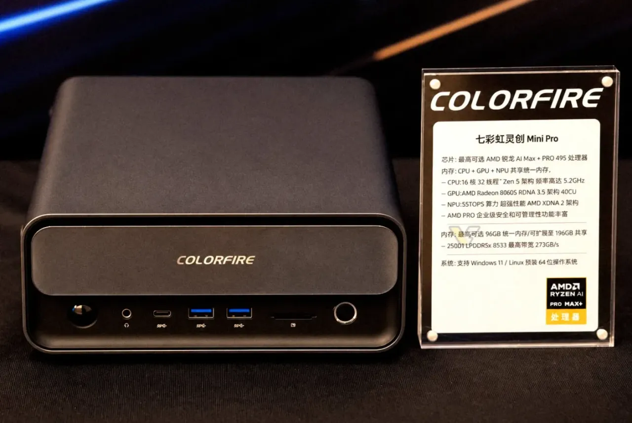 Colorful, 192 GB Bellekli Gorgon Halo Mini PC ve Ryzen AI Max+ 395 K16 İş İstasyonunu Tanıttı