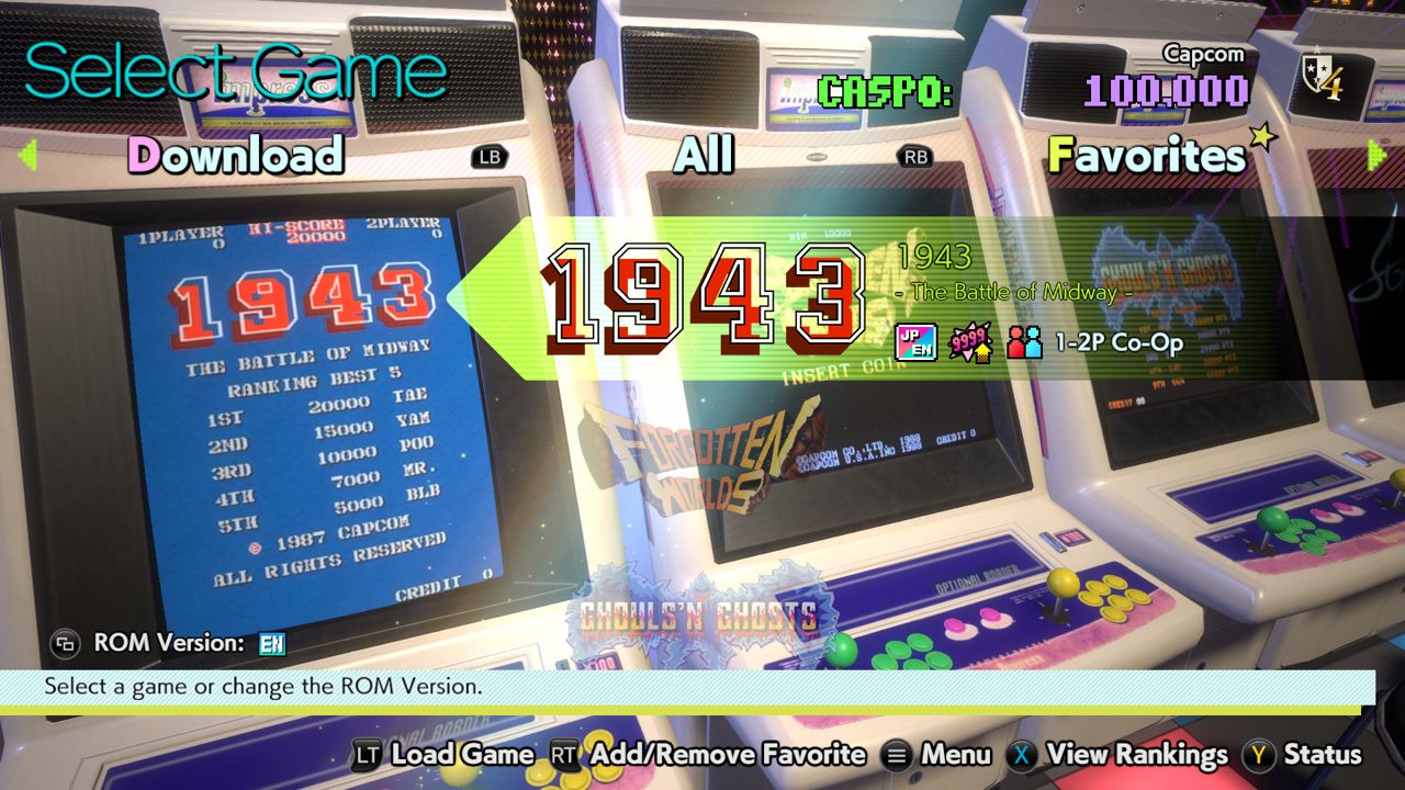 Capcom Arcade Stadium ekran görüntüsü 0