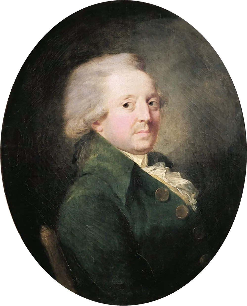 Nicolas de Condorcet'nin kimliği bilinmeyen bir ressamca yapılmış portresi