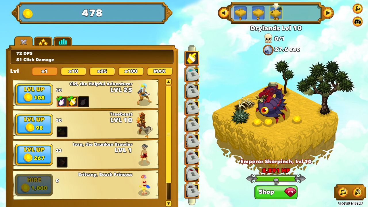 Clicker Heroes ekran görüntüsü 0