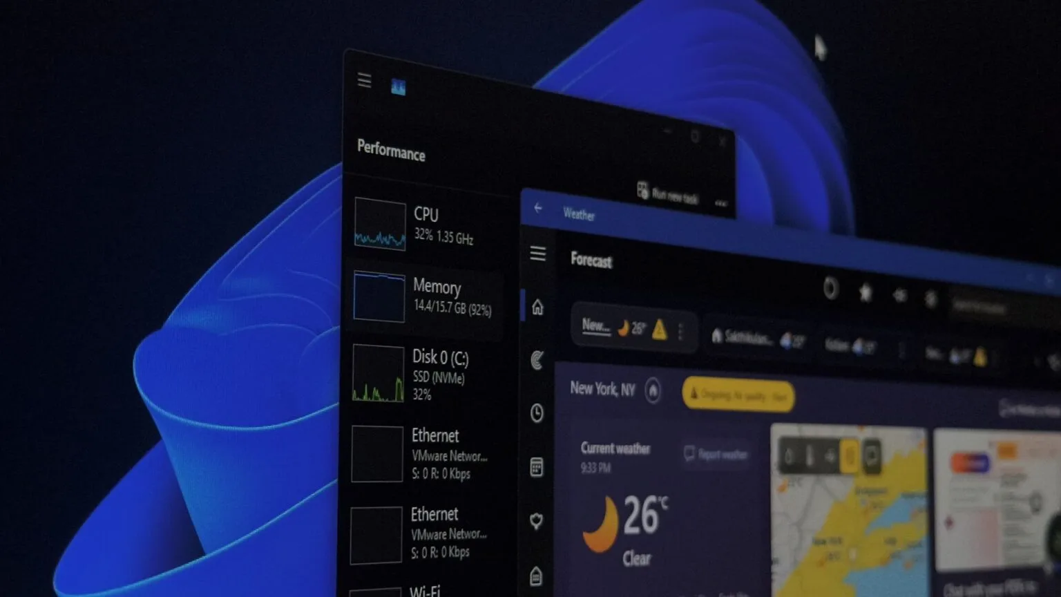 Windows 11 Hava Durumu Uygulaması Bellek Tüketiminde Rekor Kırıyor: macOS'un 5 Katı RAM Kullanımı Dikkat Çekti