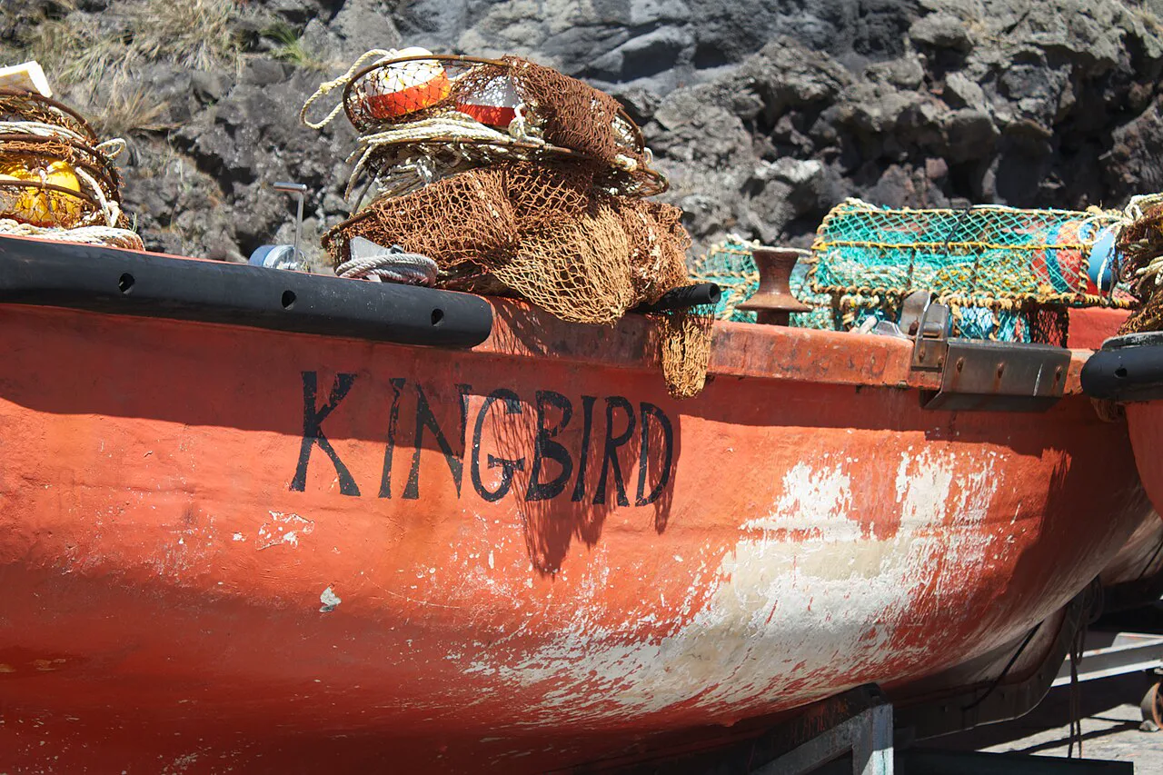 Tristan da Cunha'da ıstakoz avına çıkan uzun kayık