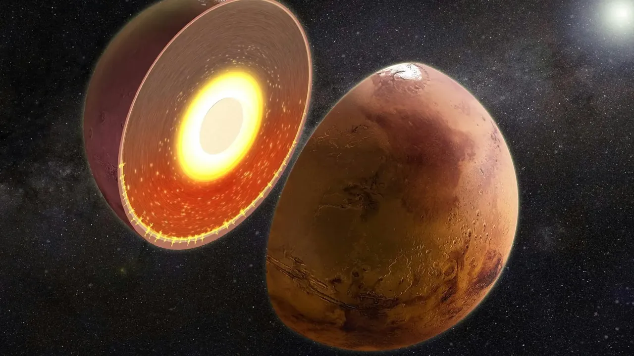 Mars'ın Güney İç Katmanında 200‑400°C Sıcaklık Farkı Ortaya Çıktı: Kısmen Erimiş Bir…