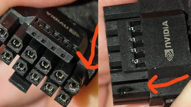Orijinal Adaptörlü RTX 4090 Güç Konektörü %80 Limitte Çalışırken Eridi