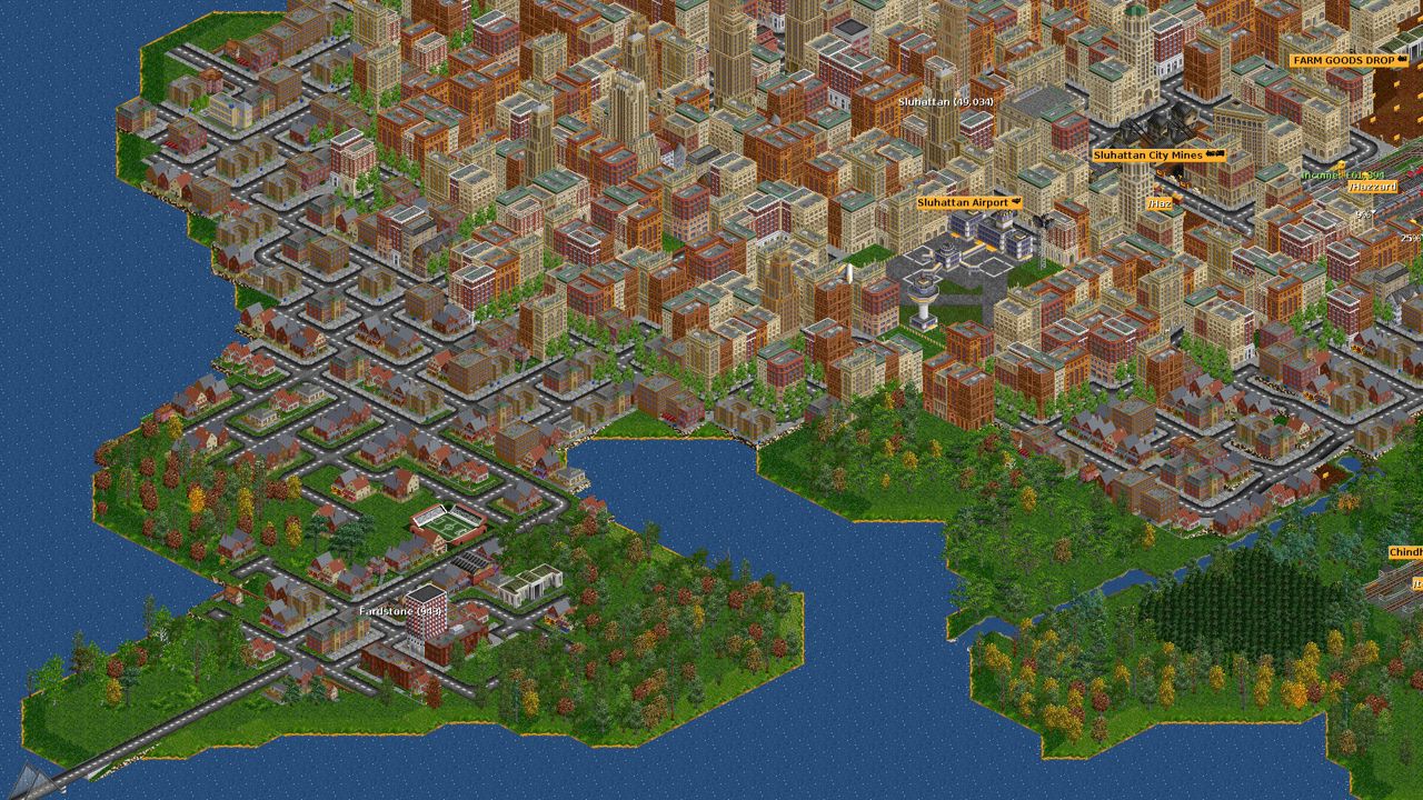 OpenTTD ekran görüntüsü 1