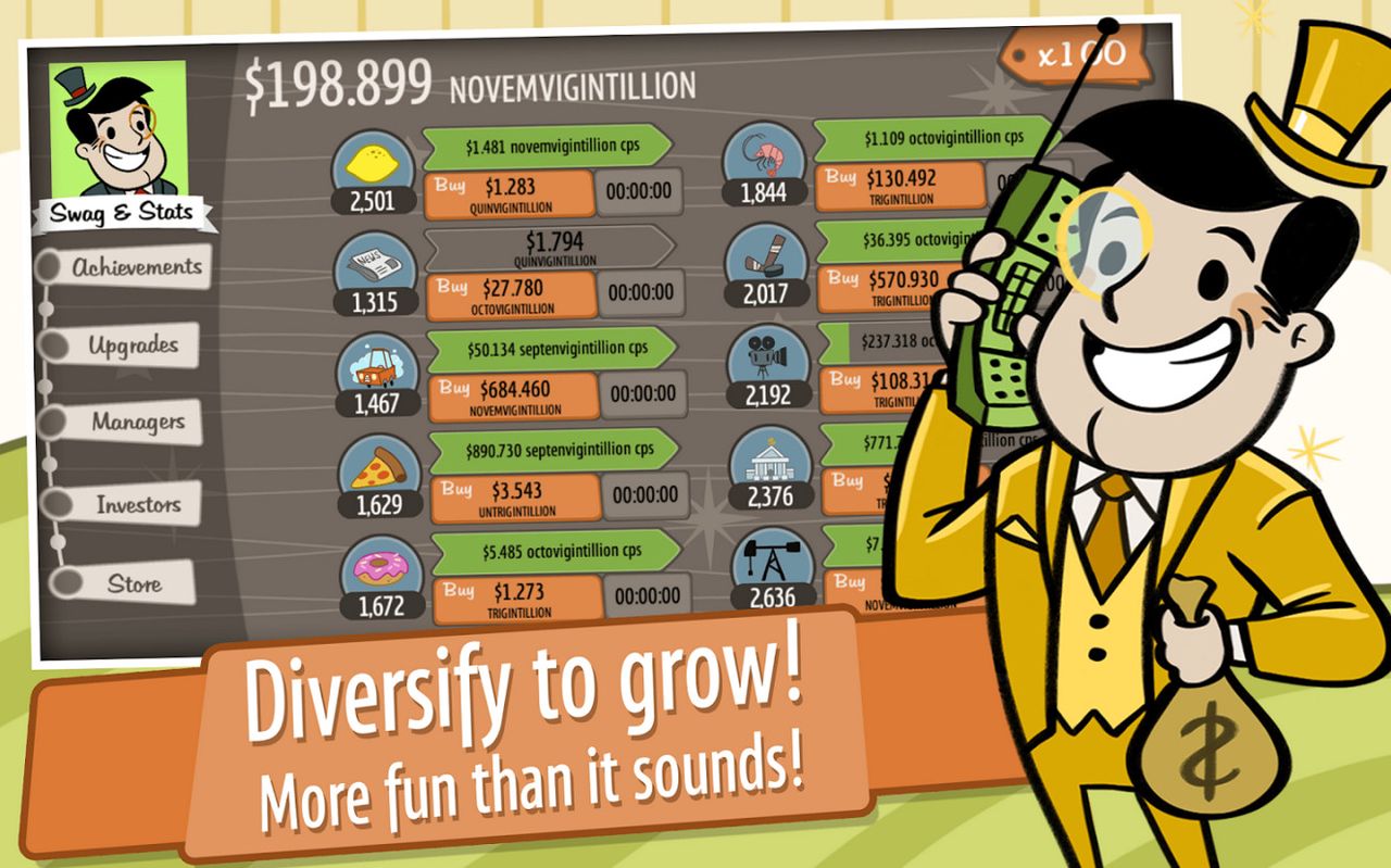 AdVenture Capitalist ekran görüntüsü 2